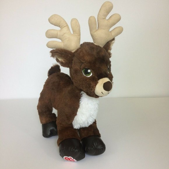 Build A Bear Dasher Santa's Christmas Reindeer Stuffed Animal 18" Leather Hooves - Picture 3 of 12